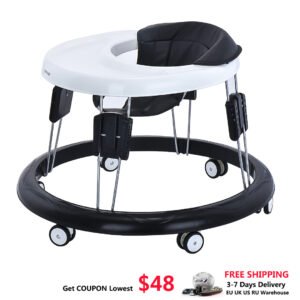 Ubravoo Loopstoeltje Ronde Verstelbare Met Universele Wielen