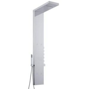 Douchepaneel 5-Weg Thermostatisch met Waterval- en Regenvaleffect Douchekop, Handdouche en 5 x Zijdouches Chroom | Tahuata