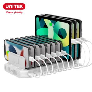 Unitek 96W Laadstation 10 Poorten Usb Snellader Dock