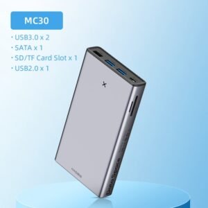 Hagibis Usb C Hub Met Harde Schijf Behuizing 2.5 Sata Naar Usb 3.0 Type C